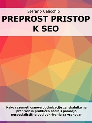 cover image of Preprost pristop k SEO